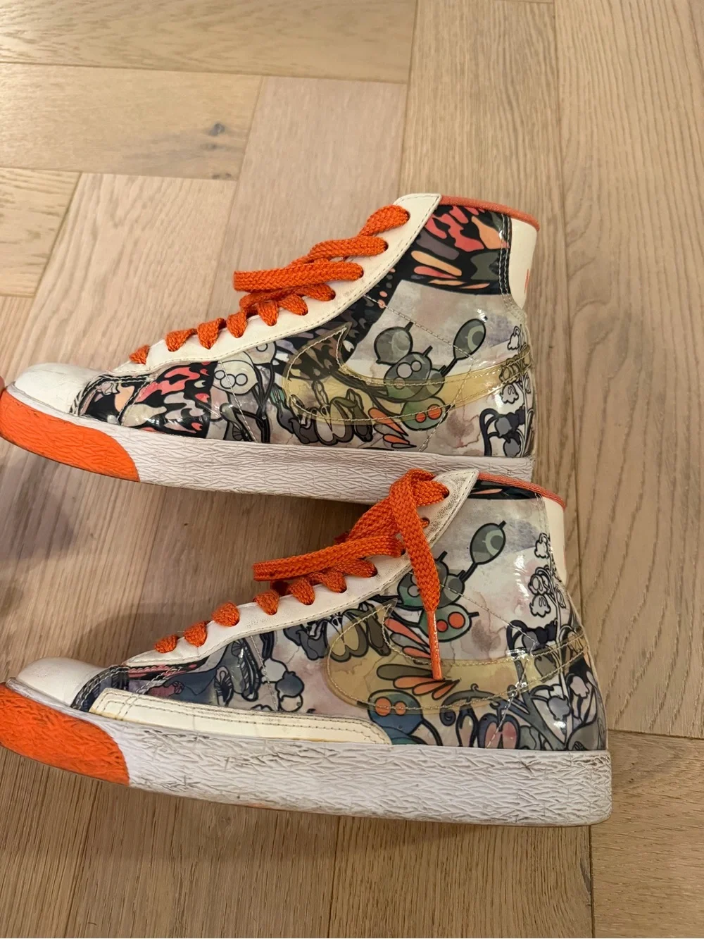 Nike Blazer Mid graffiti/art-print high-tops